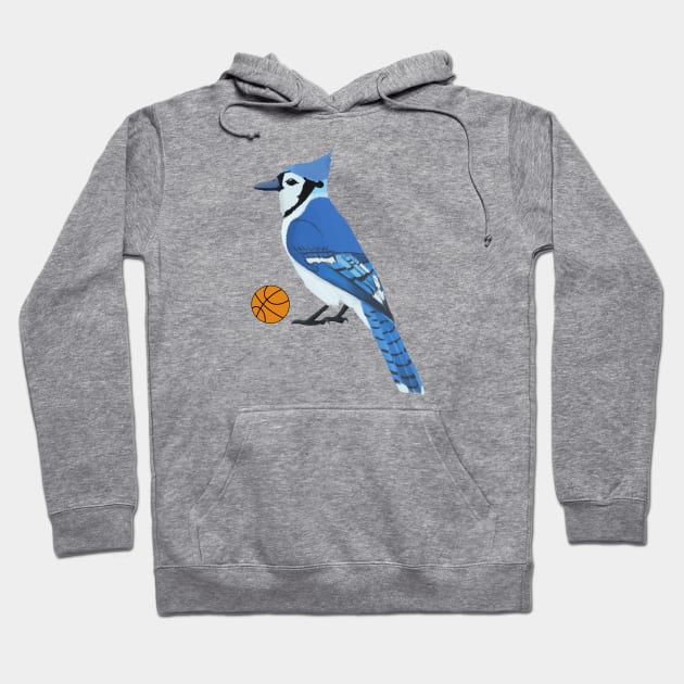 Basketball Blue Jay Hoodie by College Mascot Designs